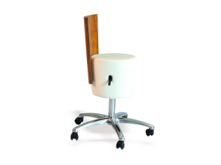 Spa Stool With Wooden Backrest