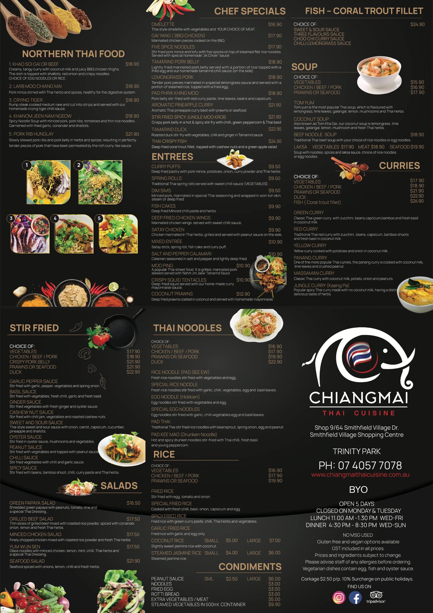 Menu – Chiang Mai Thai Cuisine